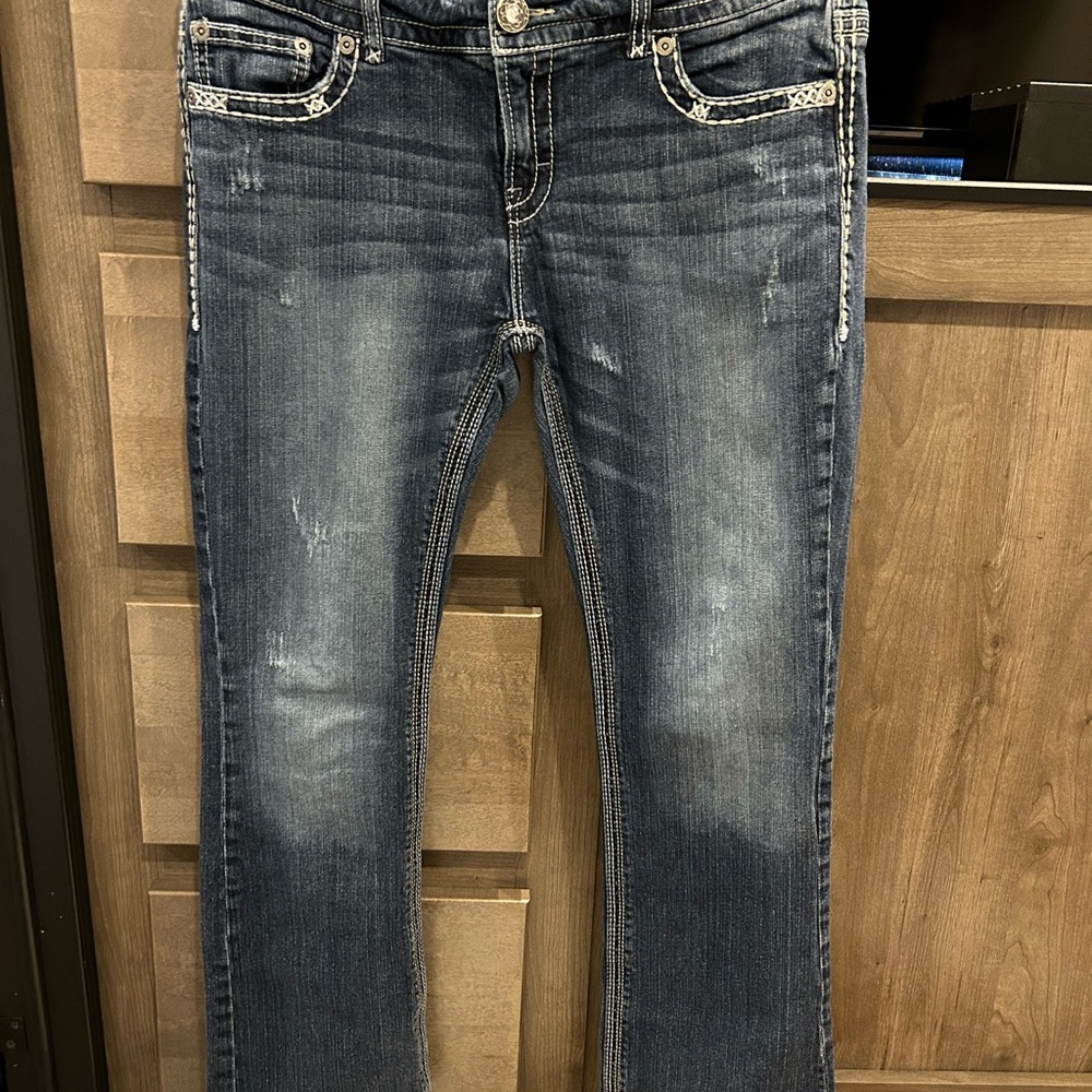 Daytrip Blue Boot Cut Jeans with Vintage Aesthetic